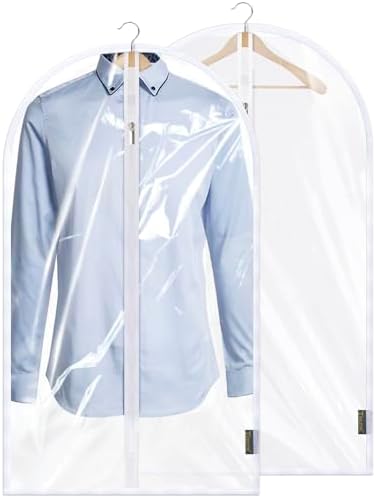 BALEINE Clear Garment Bags for Hanging Clothes