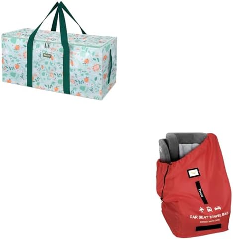 BALEINE Extra Large Storage Tote with Zippers & Carrying Handles & Car Seat