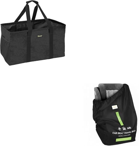 BALEINE Extra Large Utility Tote with Wire Frame for Storage & Car Seat